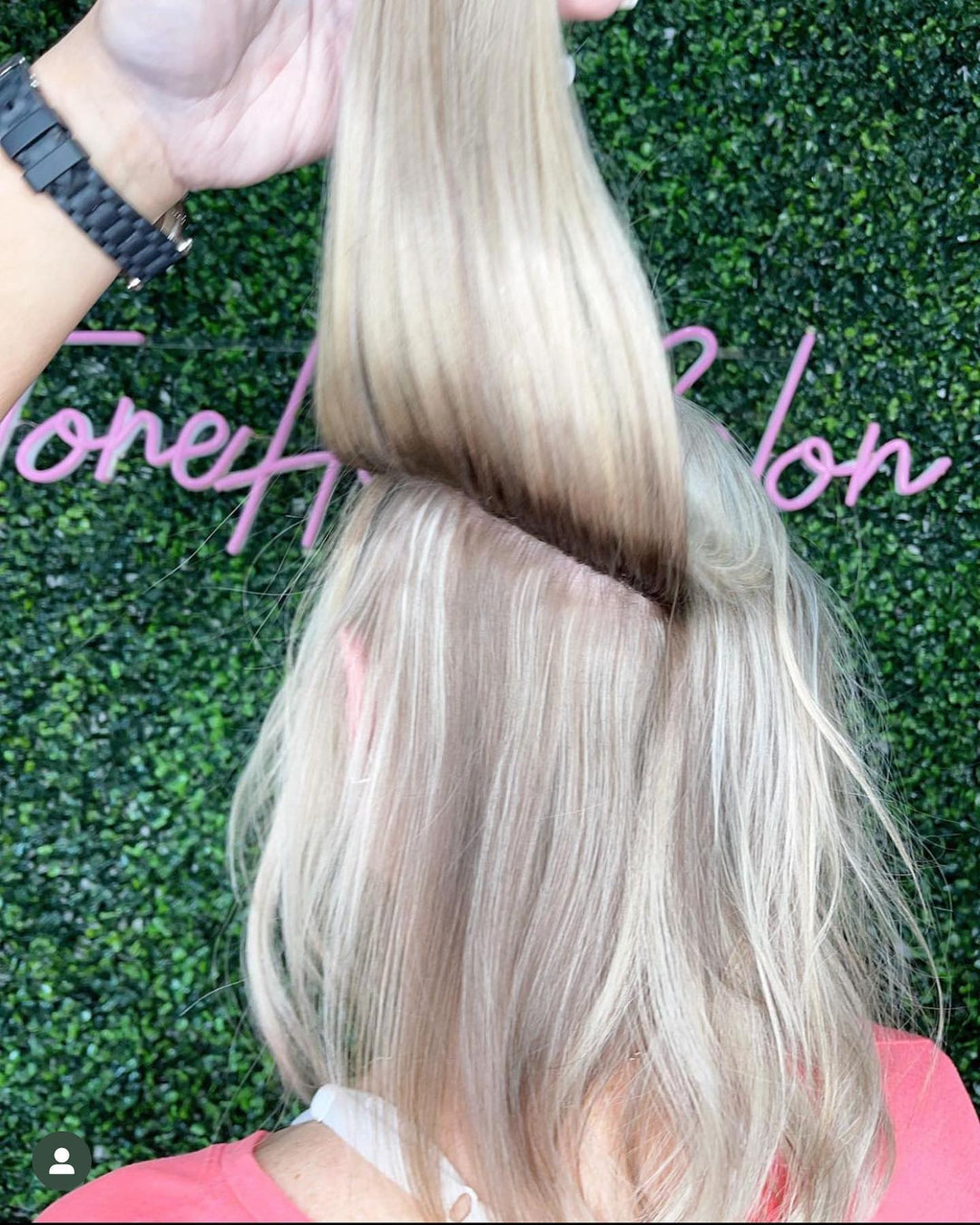 Swan Method Hair Extension demonstrated